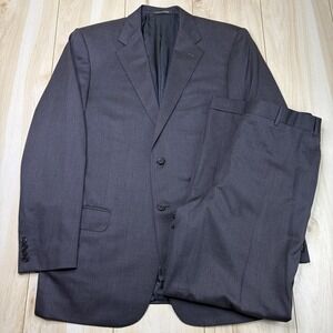 CORNELIANI Mens Super Fine 17.75 Microns Wool Suit SIZE 44R (EU 54) 32Wx29L Gray